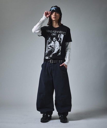 寬鬆剪裁工裝褲