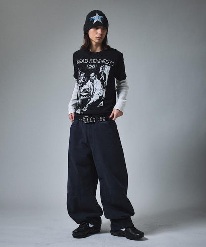 寬鬆剪裁工裝褲