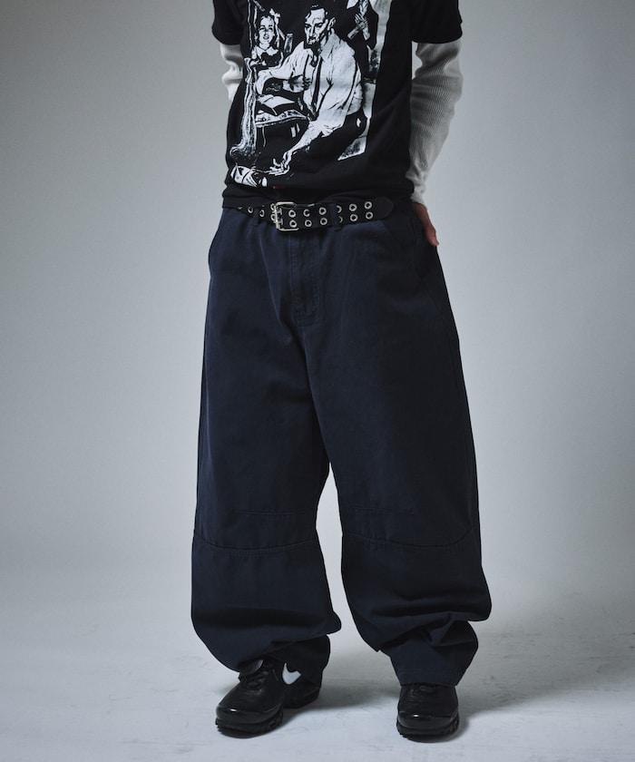 寬鬆剪裁工裝褲