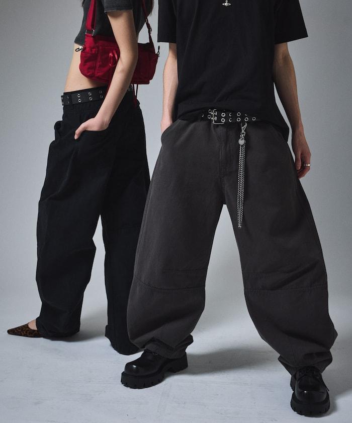 寬鬆剪裁工裝褲