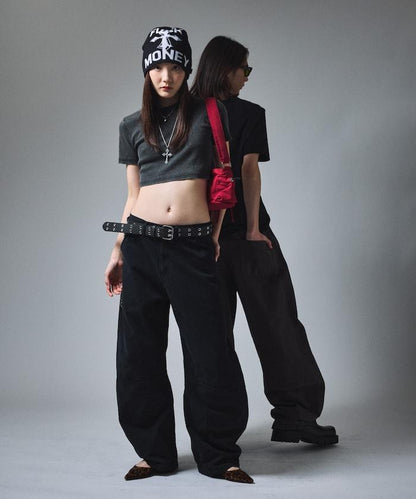 寬鬆剪裁工裝褲