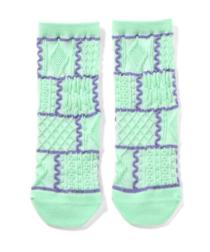 3P套裝 浮絲編織 管狀襪子