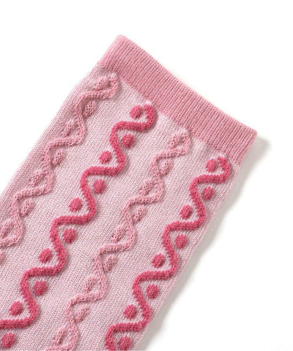 3P套裝 浮絲編織 管狀襪子