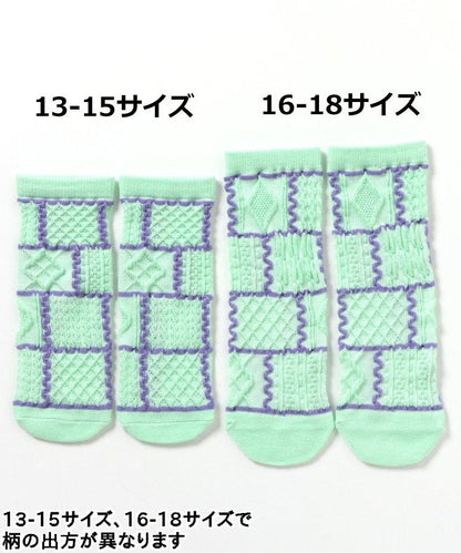 3P套裝 浮絲編織 管狀襪子