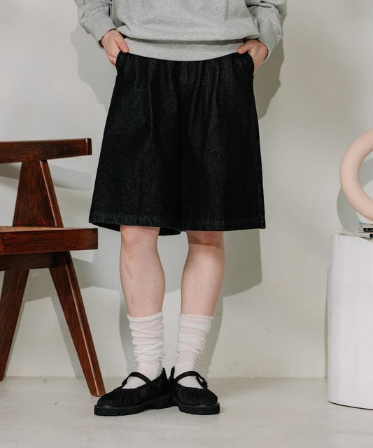 聯名 繫帶褶襉半褲