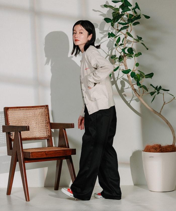 聯名 繫帶鬆緊褶襉褲