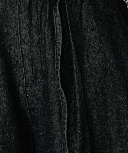 聯名 繫帶鬆緊褶襉褲