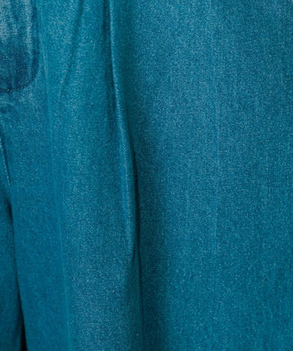 聯名 繫帶鬆緊褶襉褲