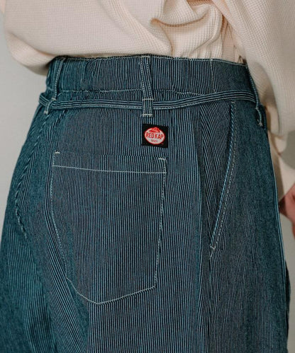 聯名 繫帶鬆緊褶襉褲