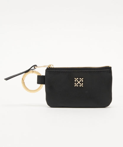 【可放卡片】帶卡拉賓的軟皮多功能盒