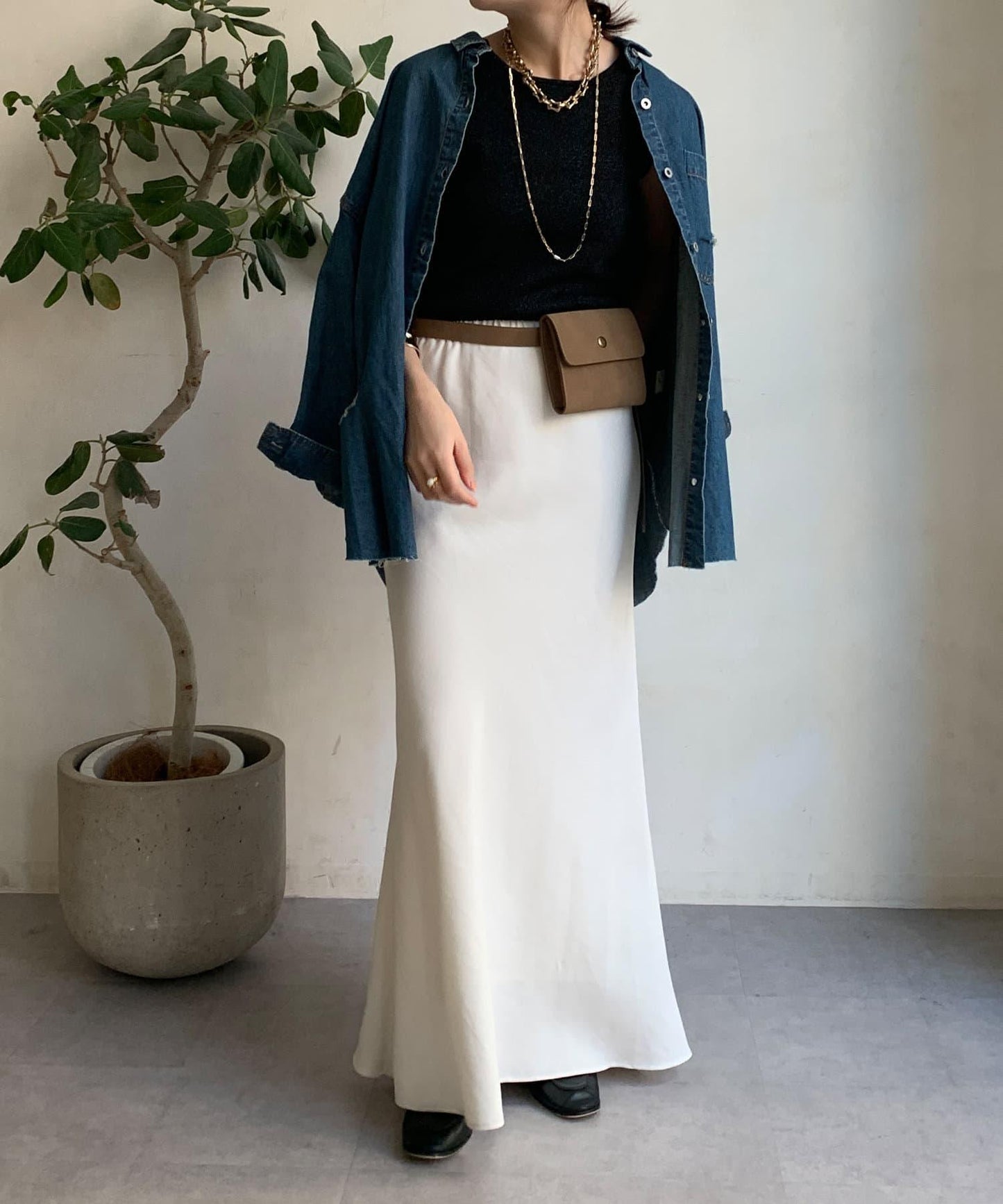 前後兩用閃亮網眼坦克衫