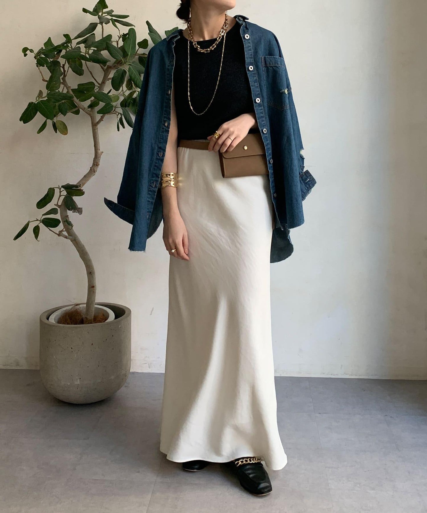 前後兩用閃亮網眼坦克衫