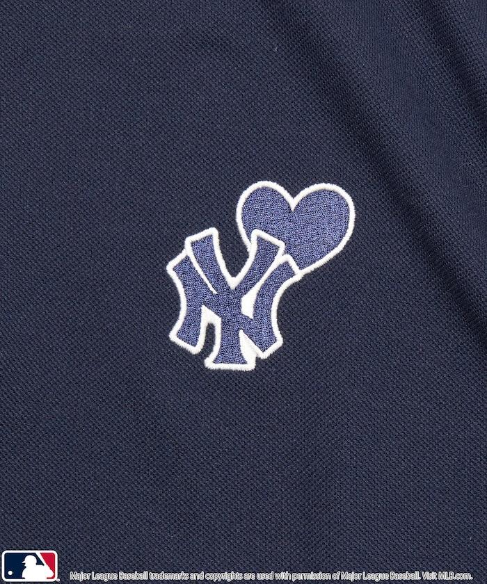 聯名 MLB 心形標誌刺繡Polo衫