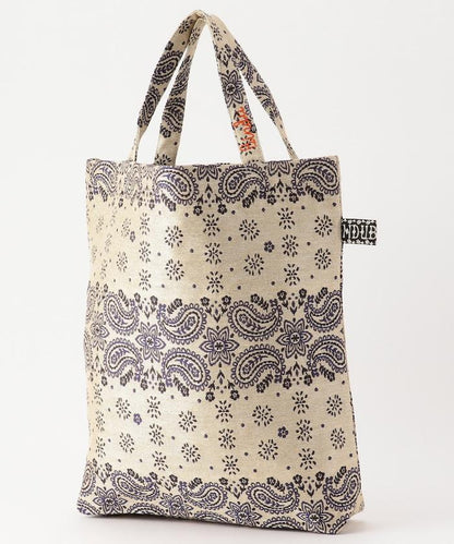 復古印花頭巾提花手提包