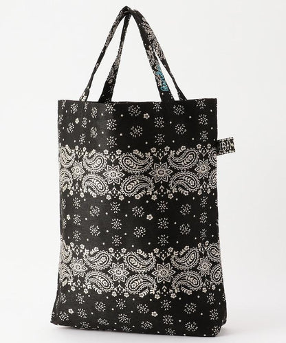 復古印花頭巾提花手提包