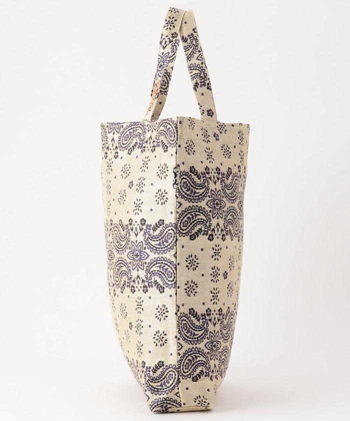 復古印花頭巾提花手提包