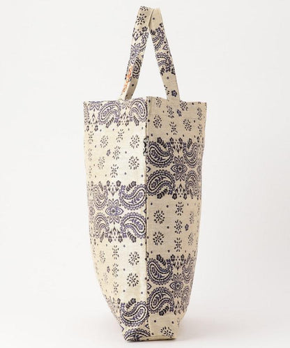 復古印花頭巾提花手提包