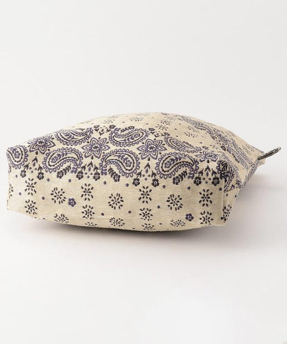 復古印花頭巾提花手提包