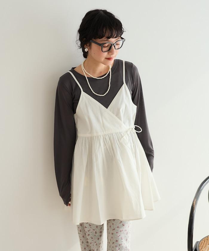 印度卡什米爾吊帶長款束腰襯衫