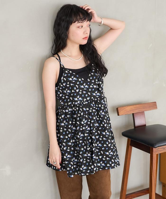 印度卡什米爾吊帶長款束腰襯衫