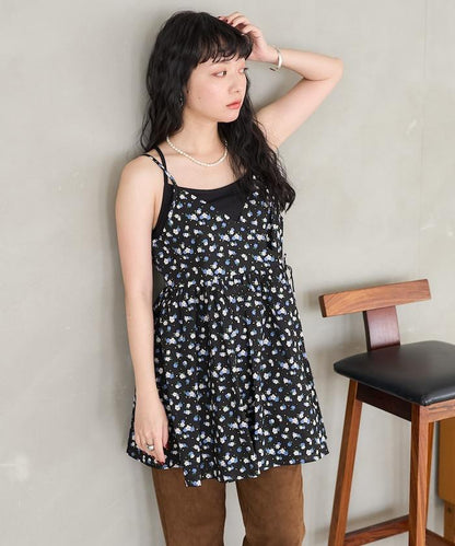 印度卡什米爾吊帶長款束腰襯衫