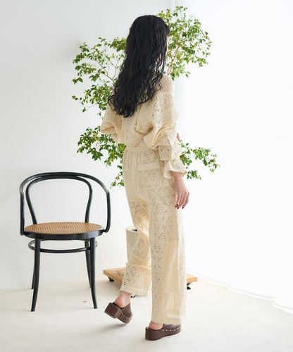 印度拼布蕾絲短外套