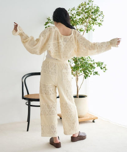 印度拼布蕾絲短外套