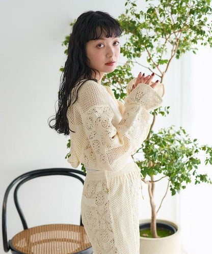 印度拼布蕾絲短外套