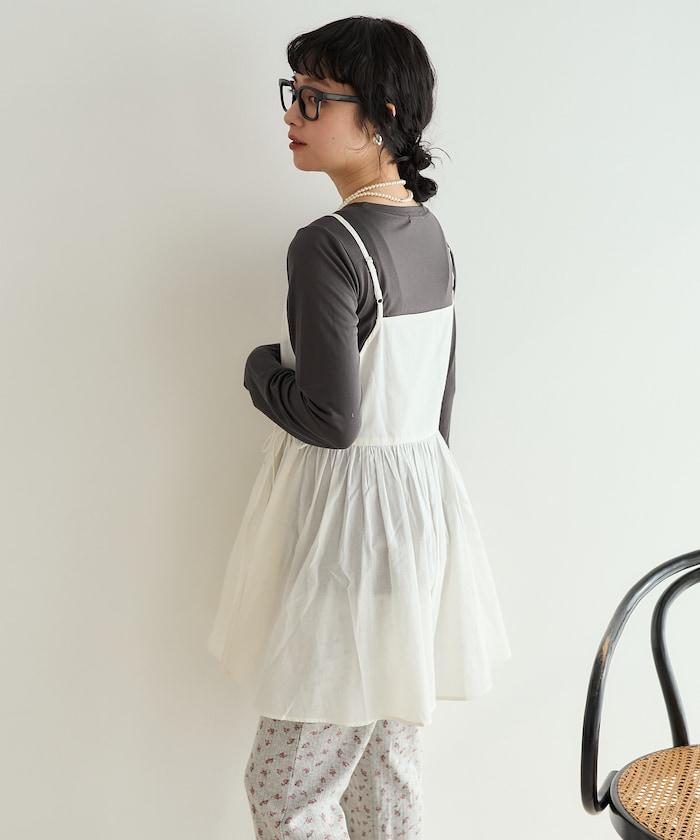 印度卡什米爾吊帶長款束腰襯衫