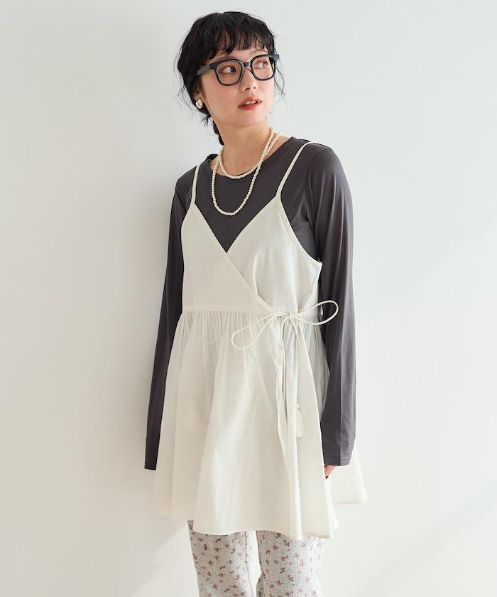 印度卡什米爾吊帶長款束腰襯衫