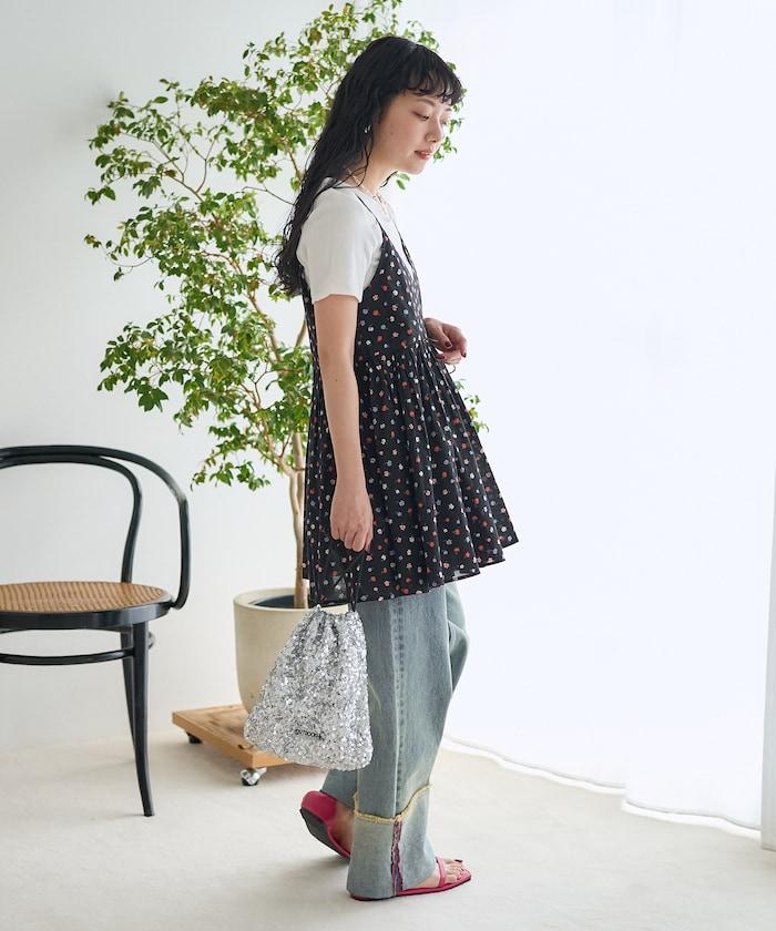 印度卡什米爾吊帶長款束腰襯衫