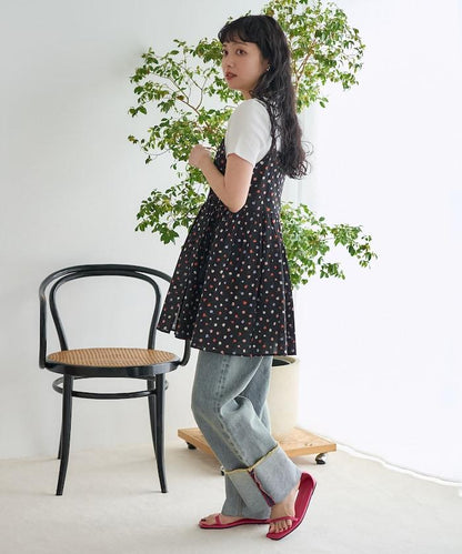 印度卡什米爾吊帶長款束腰襯衫