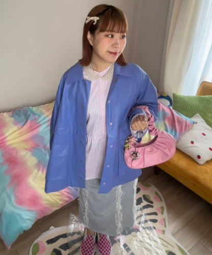 【HS】【momo企劃】條紋兩穿蝴蝶結襯衫