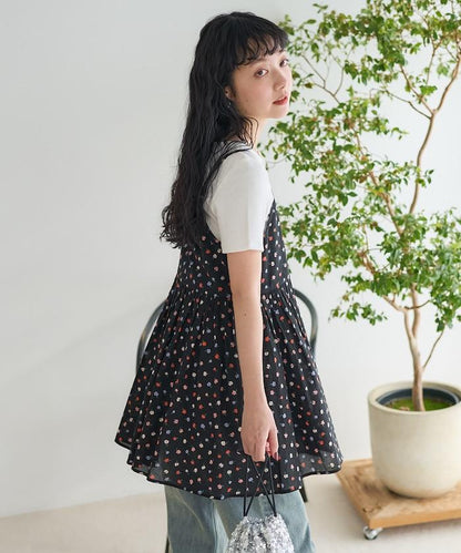 印度卡什米爾吊帶長款束腰襯衫