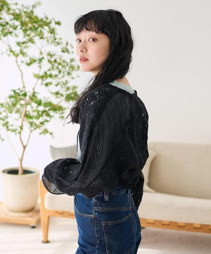 印度拼布蕾絲短外套