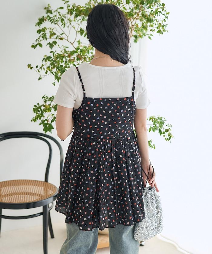 印度卡什米爾吊帶長款束腰襯衫