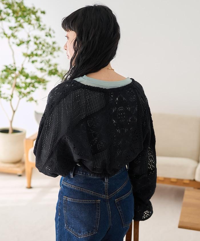 印度拼布蕾絲短外套