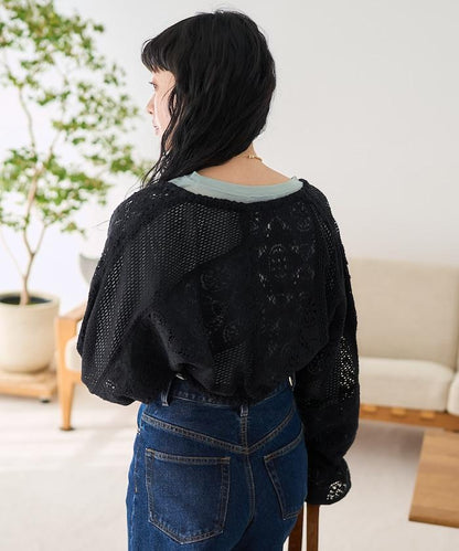 印度拼布蕾絲短外套