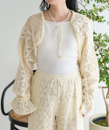 印度拼布蕾絲短外套