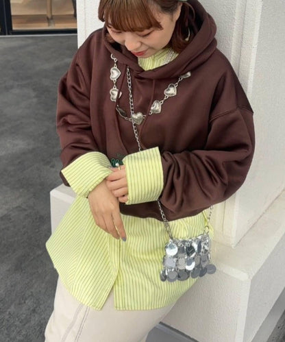 【HS】【momo企劃】條紋兩穿蝴蝶結襯衫