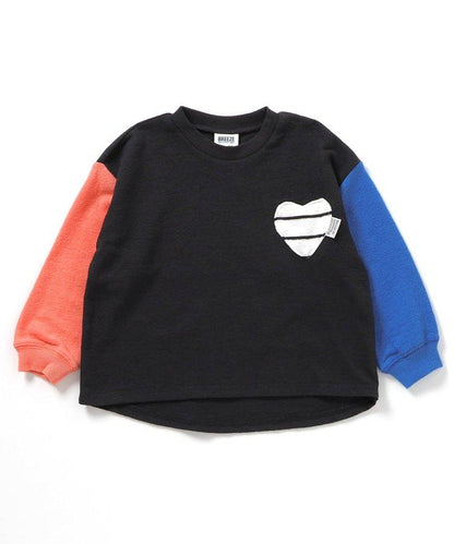 【連衣裙】心形口袋短袖T恤