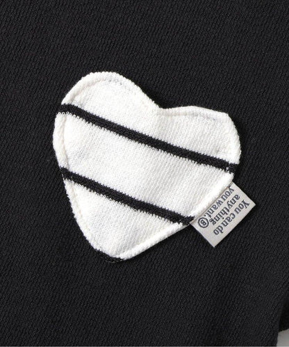 【連衣裙】心形口袋短袖T恤