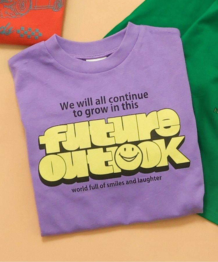 多色印花長袖T恤