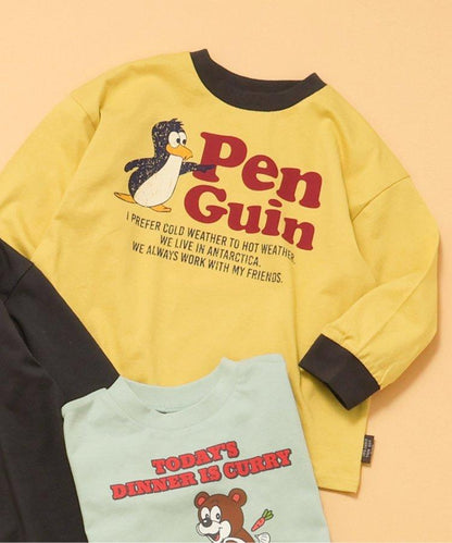 多色印花長袖T恤