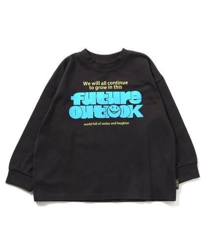 多色印花長袖T恤