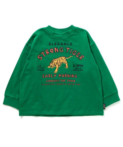 多色印花長袖T恤