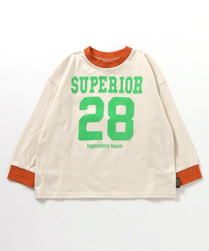 多色印花長袖T恤