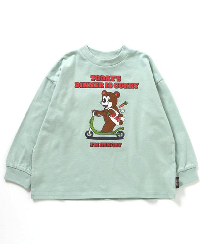 多色印花長袖T恤