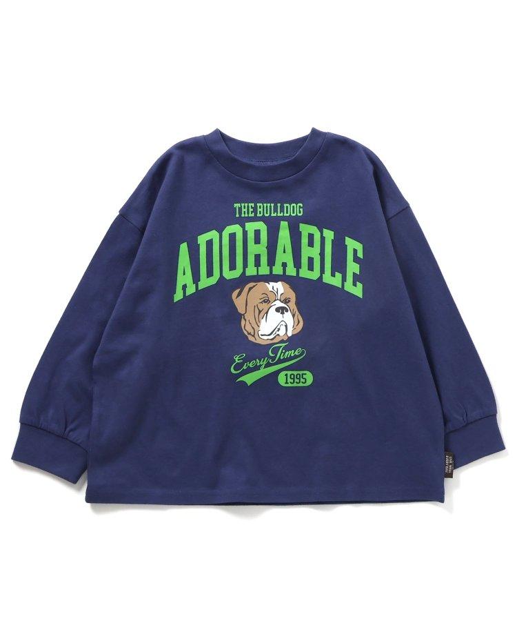 多色印花長袖T恤