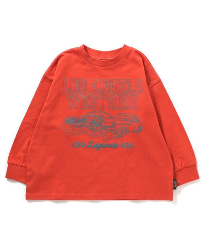 多色印花長袖T恤